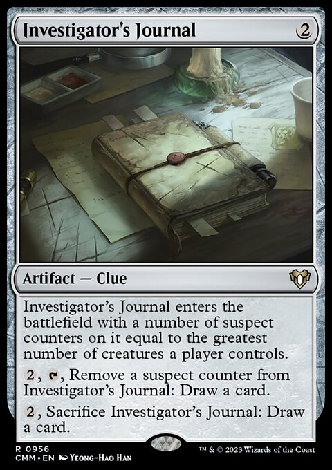 Investigator's Journal - Commander Masters #956 - Front
