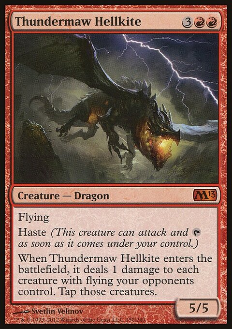 Thundermaw Hellkite - Magic 2013 #150 - Front