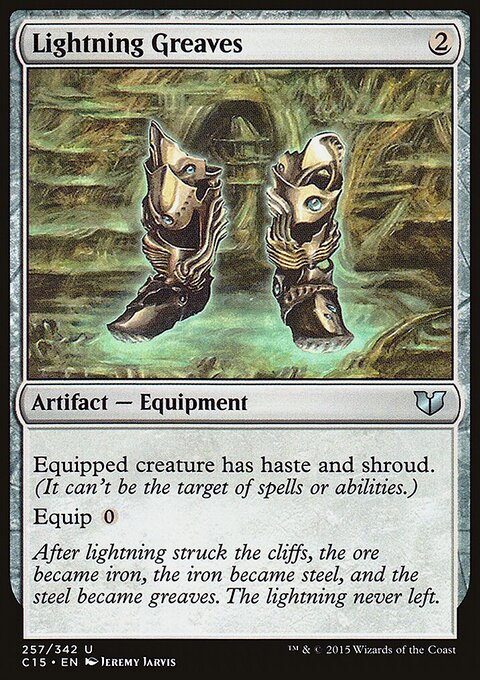 Lightning Greaves - Commander 2015 #257 - Front