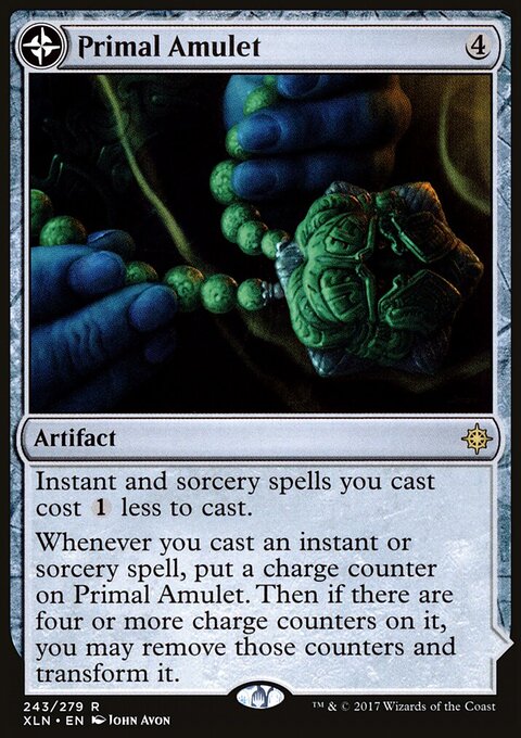 Primal Amulet - Ixalan #243 - Front