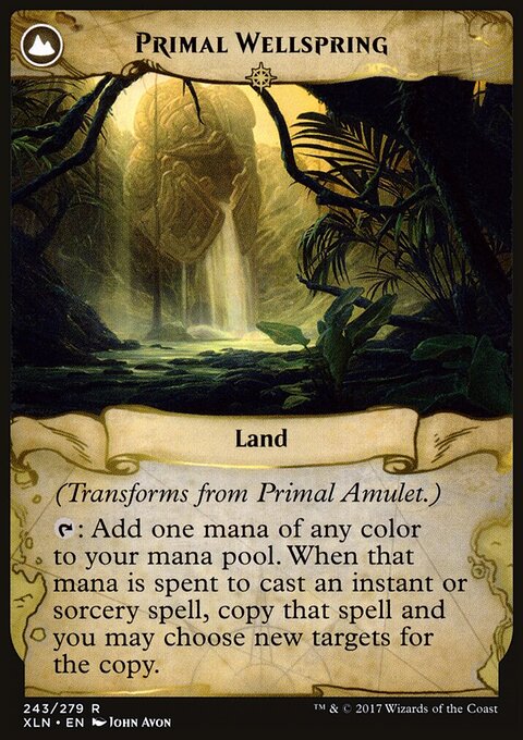 Primal Amulet - Ixalan #243 - Back