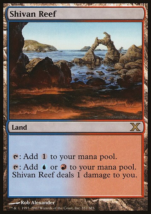 Shivan Reef - Tenth Edition #357 - Front