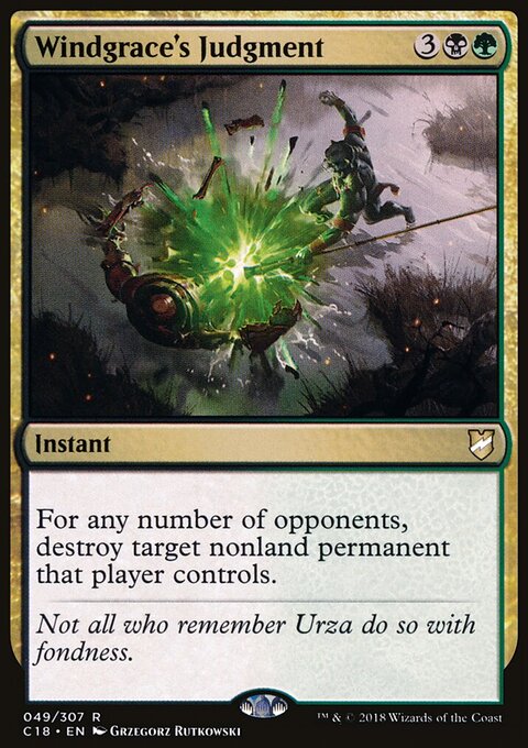 Windgrace's Judgment - Commander 2018 #49 - Front