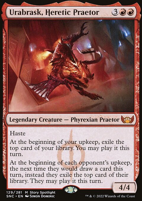 Urabrask, Heretic Praetor - Streets of New Capenna #129 - Front