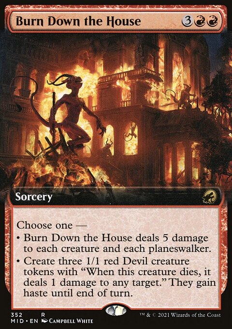 Burn Down the House - Innistrad: Midnight Hunt #352 - Front