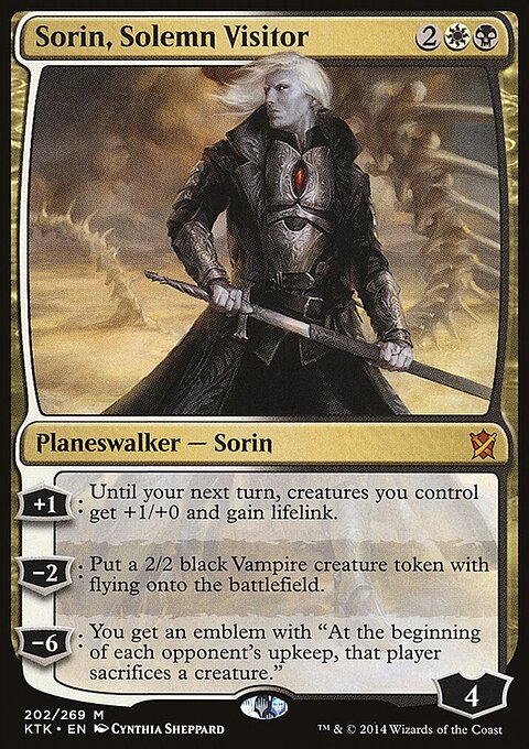 Sorin, Solemn Visitor - Khans of Tarkir #202 - Front