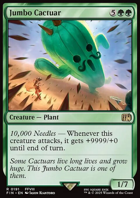 Jumbo Cactuar - Final Fantasy #191 - Front