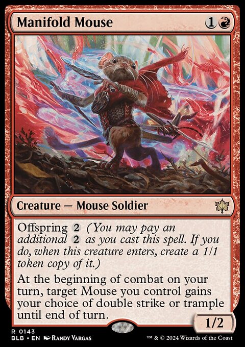 Manifold Mouse - Bloomburrow #143 - Front