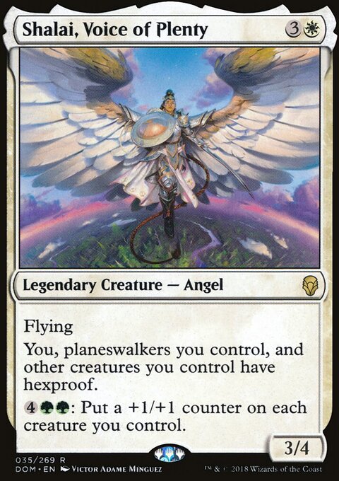 Shalai, Voice of Plenty - Dominaria #35 - Front