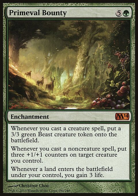 Primeval Bounty - Magic 2014 #190 - Front