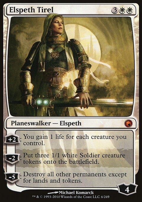 Elspeth Tirel - Scars of Mirrodin #6 - Front