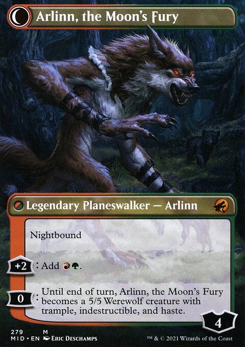 Arlinn, the Pack's Hope - Innistrad: Midnight Hunt #279 - Back