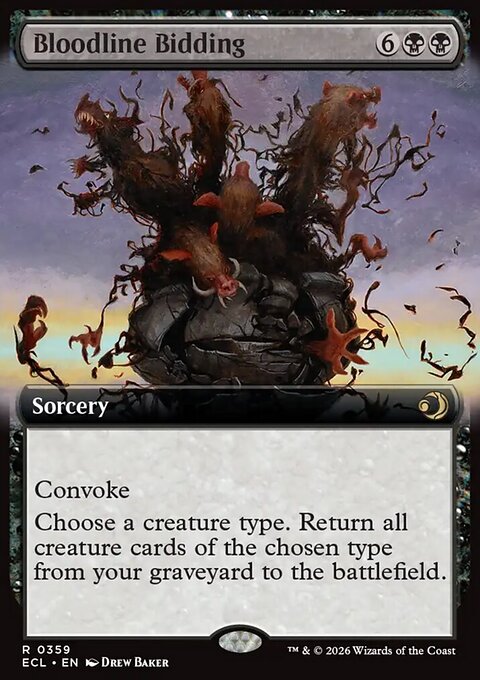 Bloodline Bidding - Lorwyn Eclipsed #359 - Front