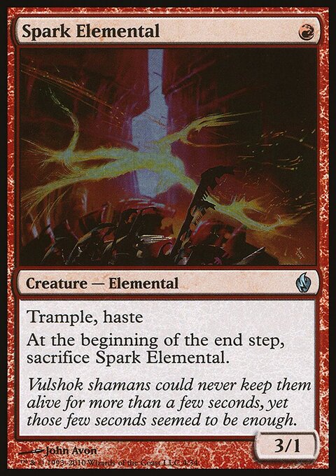 Spark Elemental - Premium Deck Series: Fire and Lightning #4 - Front