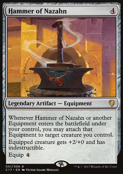 Hammer of Nazahn - Commander 2017 #51 - Front