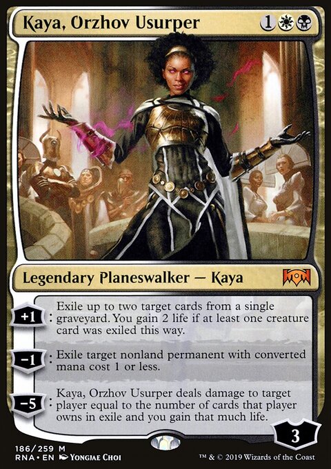 Kaya, Orzhov Usurper - Ravnica Allegiance #186 - Front