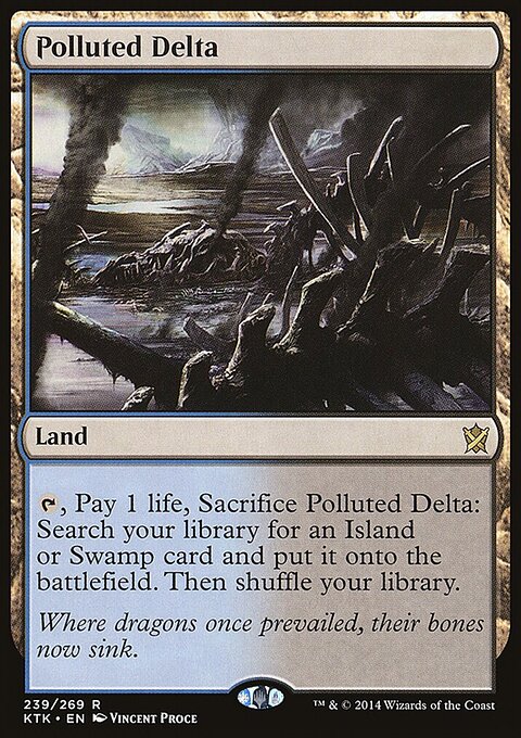 Polluted Delta - Khans of Tarkir #239 - Front