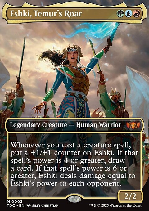 Eshki, Temur's Roar - Tarkir: Dragonstorm Commander #3 - Front