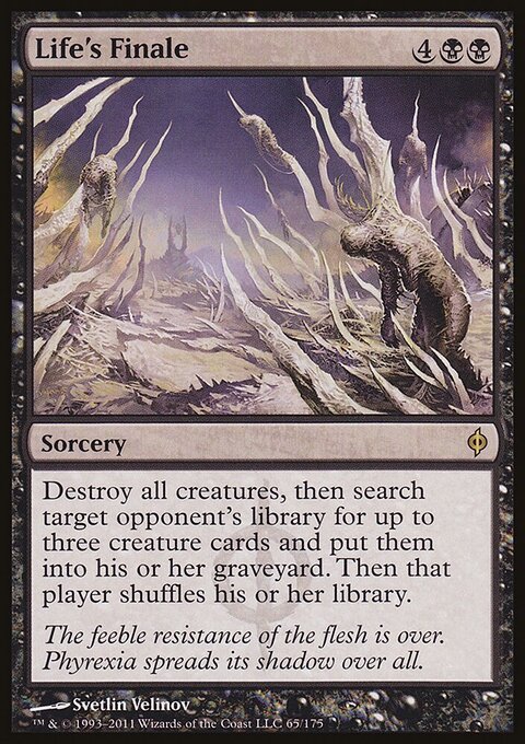 Life's Finale - New Phyrexia #65 - Front